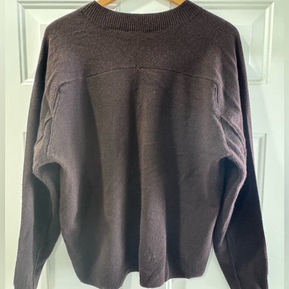 MADEWELL Women’s Cashmere V-Neck Sweater Size Small brown / molasses color - Picture 7 of 15